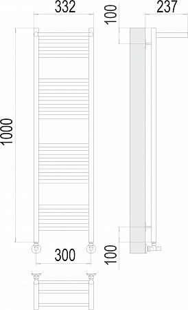 Аврора с/п П20 300х1000 Полотенцесушитель  TERMINUS Усть-Илимск - фото 3