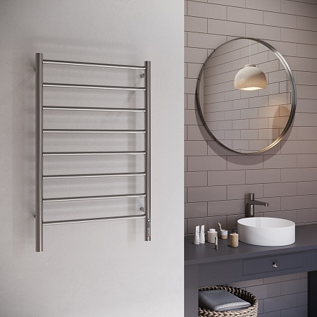 Аврора П8 500х850 Электро Полотенцесушитель TERMINUS Оружейная сталь Усть-Илимск - фото 3