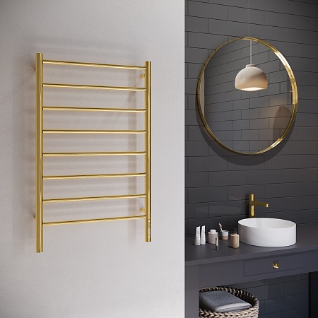 Аврора П8 500х850 Электро Полотенцесушитель TERMINUS Золото Усть-Илимск - фото 3