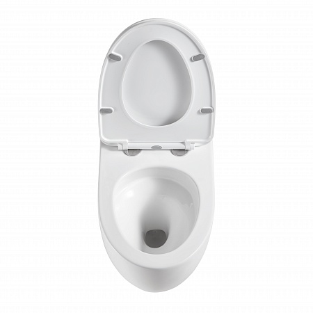 Подвесной унитаз безободковый Terminus Енисей Монолит 560х390 белый Усть-Илимск - фото 3